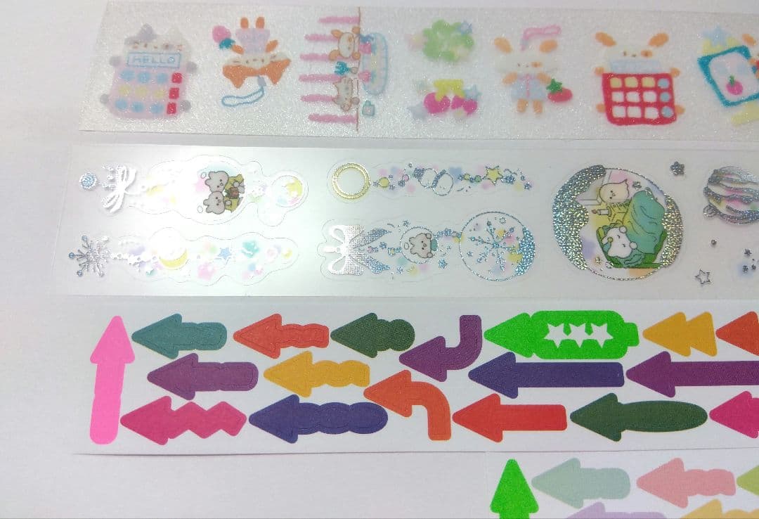 韓国作家さん　キスカットテープ　模造紙シール