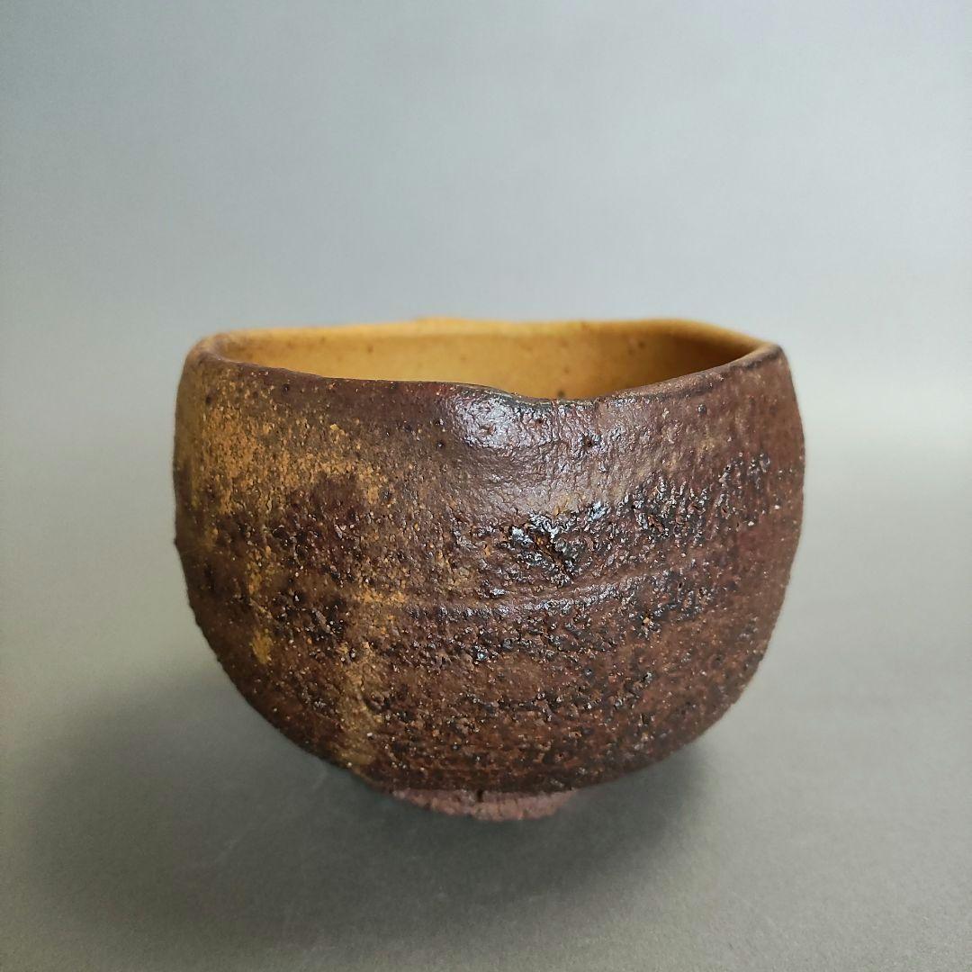 虎澤英雄　飯能 黄瀬戸茶碗　飯能焼