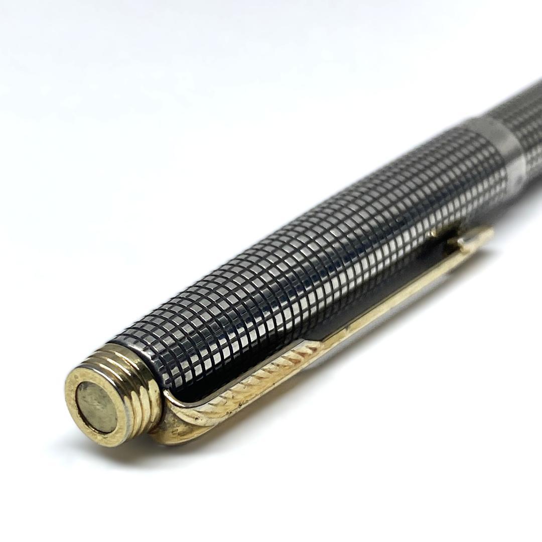Parker75 スターリングシルバー 格子柄 シズレ ボールペン