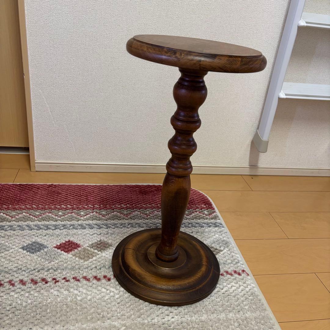 イタリア製ドマン Demain 花台　サイドテーブル　インテリア 家具 木製