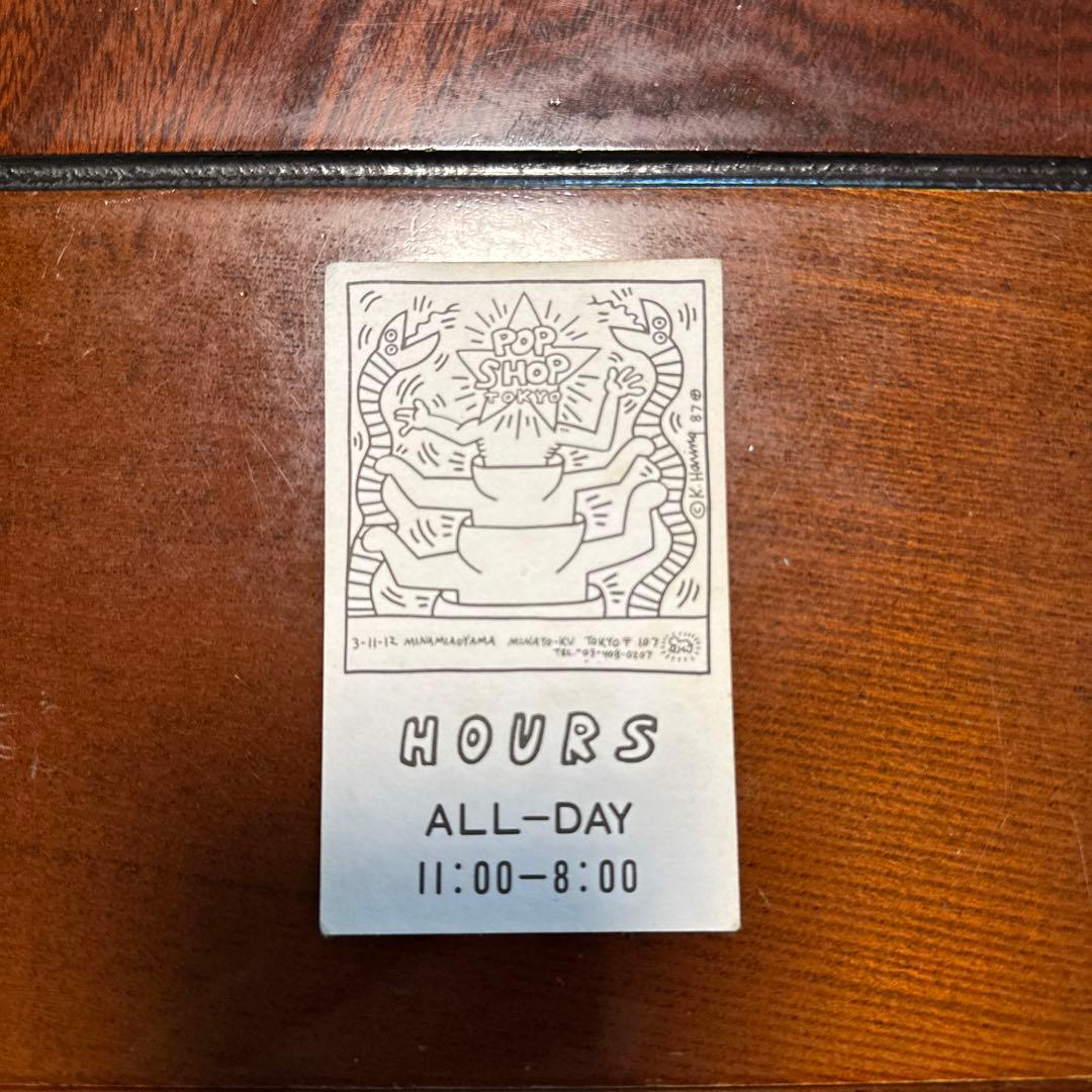 キース・ヘリング　ポップショップ名刺