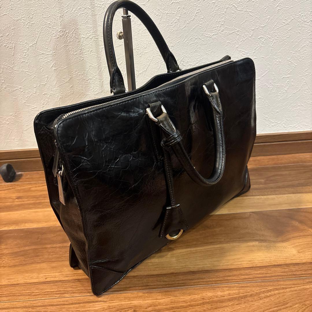aniary アニアリ レザー 本革製 トートバッグ ビジネスバッグ シワ加工
