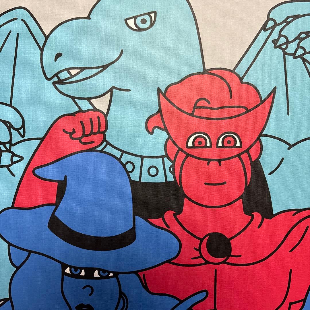 JUN OSON/ジュン・オソン(HEROES)キャンバスにスクリーンプリント