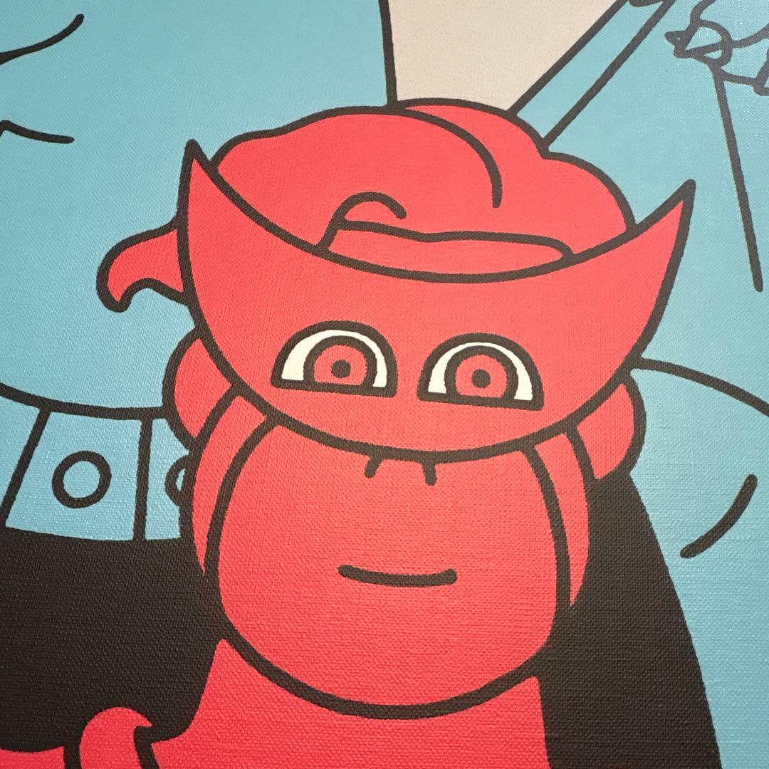 JUN OSON/ジュン・オソン(HEROES)キャンバスにスクリーンプリント