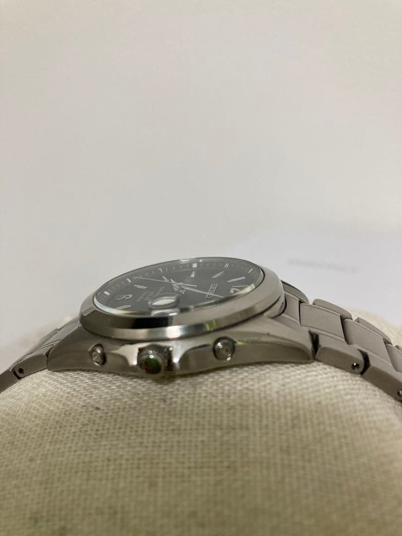 美品！ SEIKO セイコー チタン 電波 メンズ フルコマ sbtm229