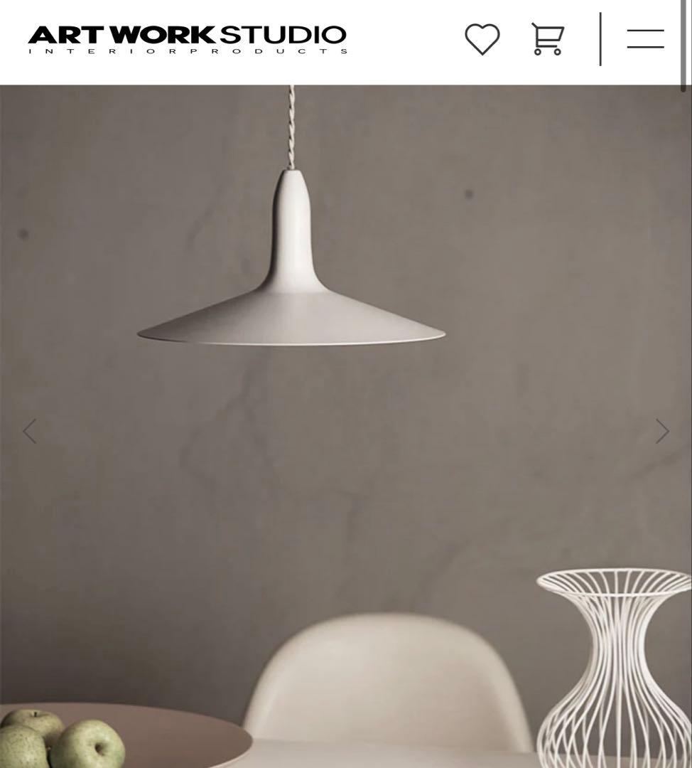 Cymbal-pendant ホワイト ペンダントライト