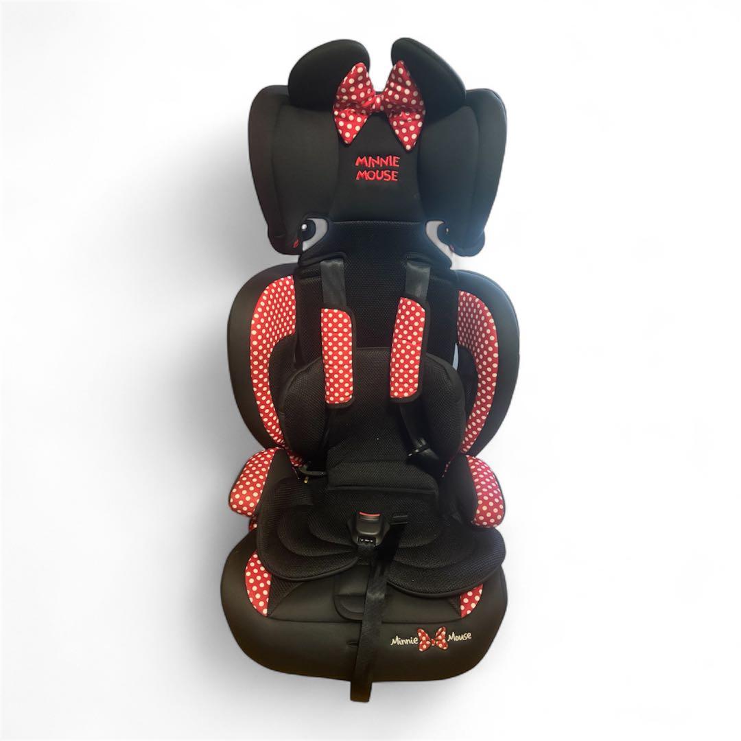 レア　ミニーマウスチャイルドシート　ジュニアシート　リボン