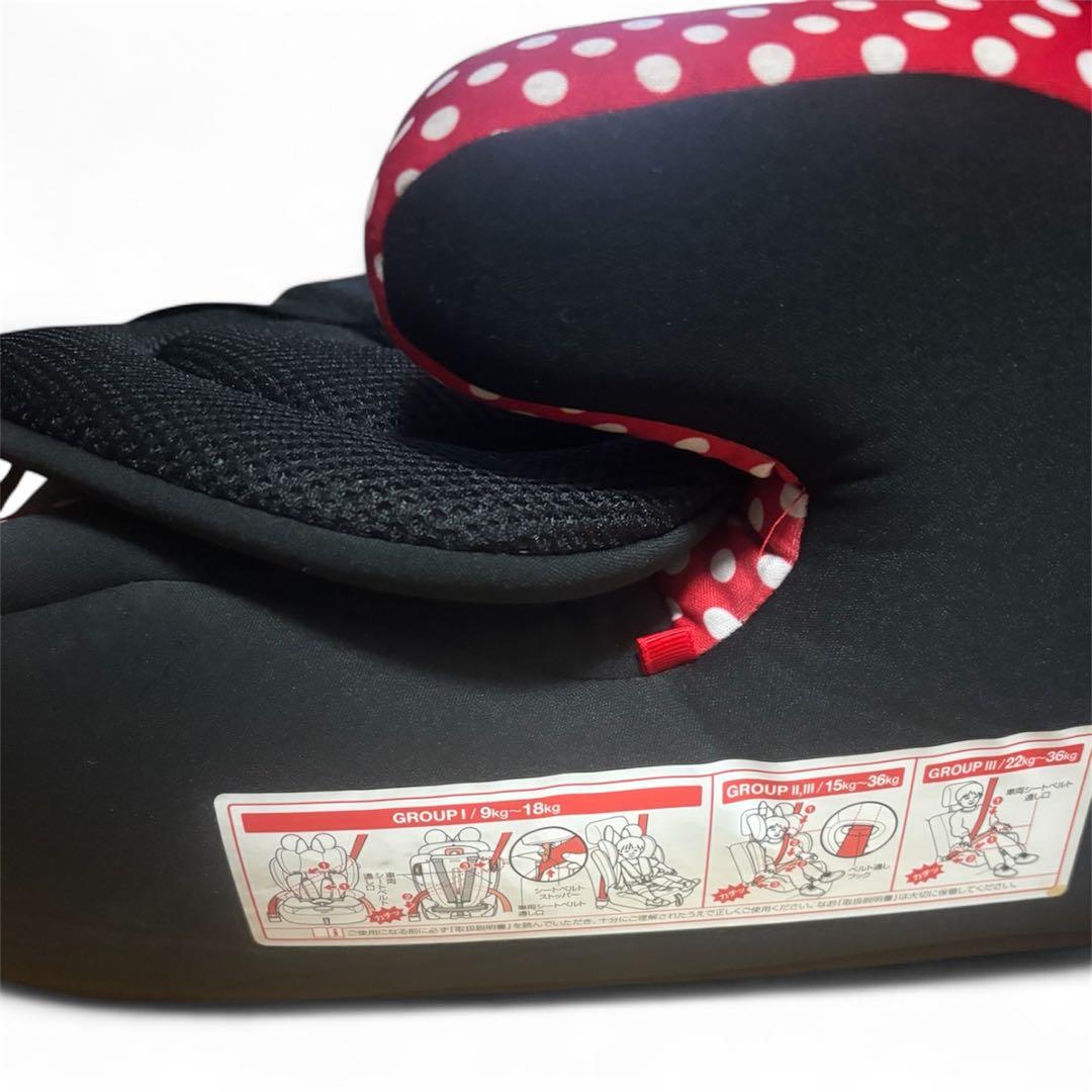 レア　ミニーマウスチャイルドシート　ジュニアシート　リボン