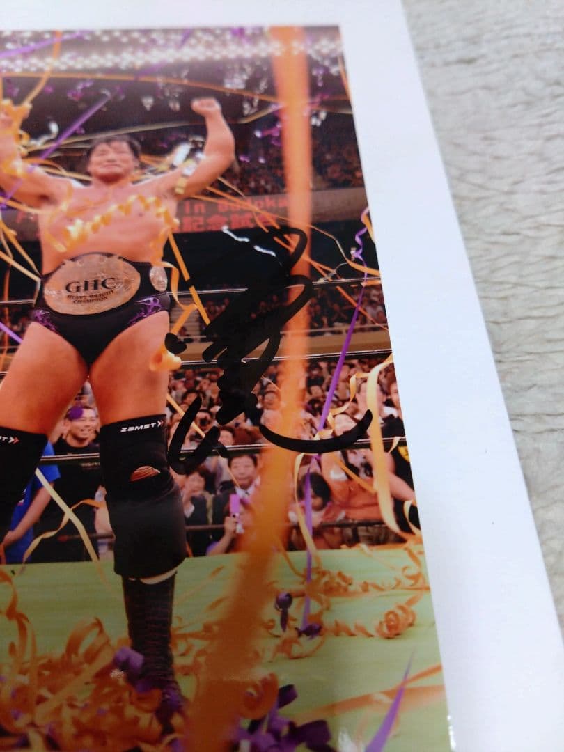 【新品未開封】小橋建太 直筆サイン入生写真