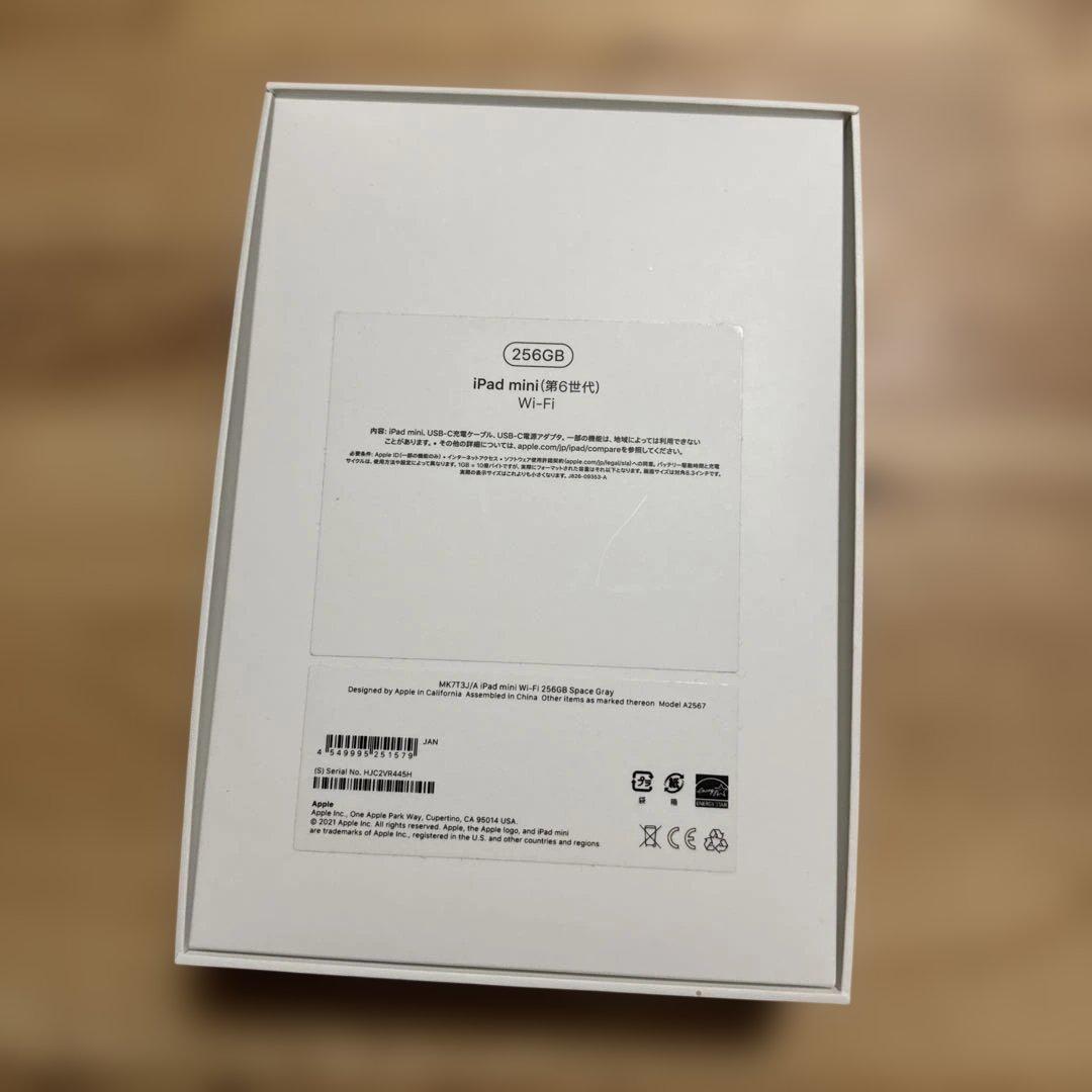 Apple iPad mini 第6世代　256GB スペースグレー