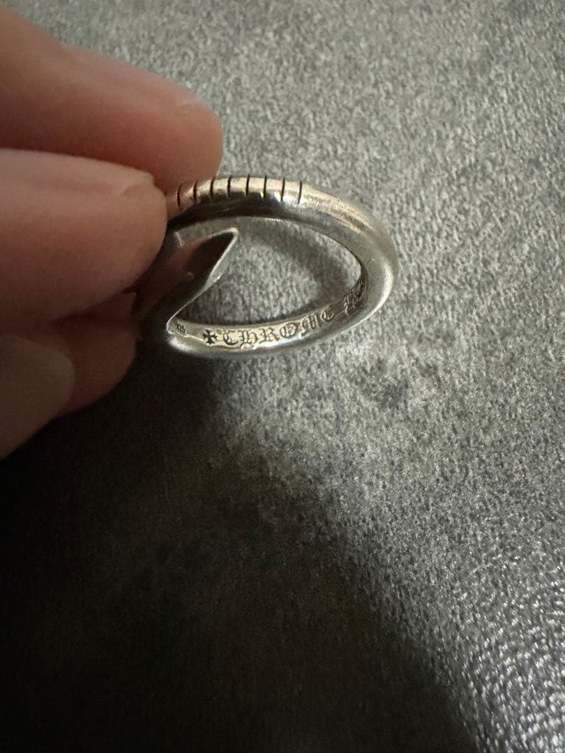 クロムハーツ Chrome Hearts ネイルリング クロスボール 9号