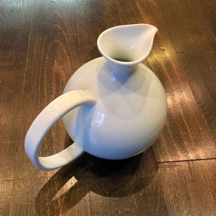 有田焼 中村清吾 作 白磁 水注★高麗庵清六窯 水差し 銚子 片口 ナチュラル