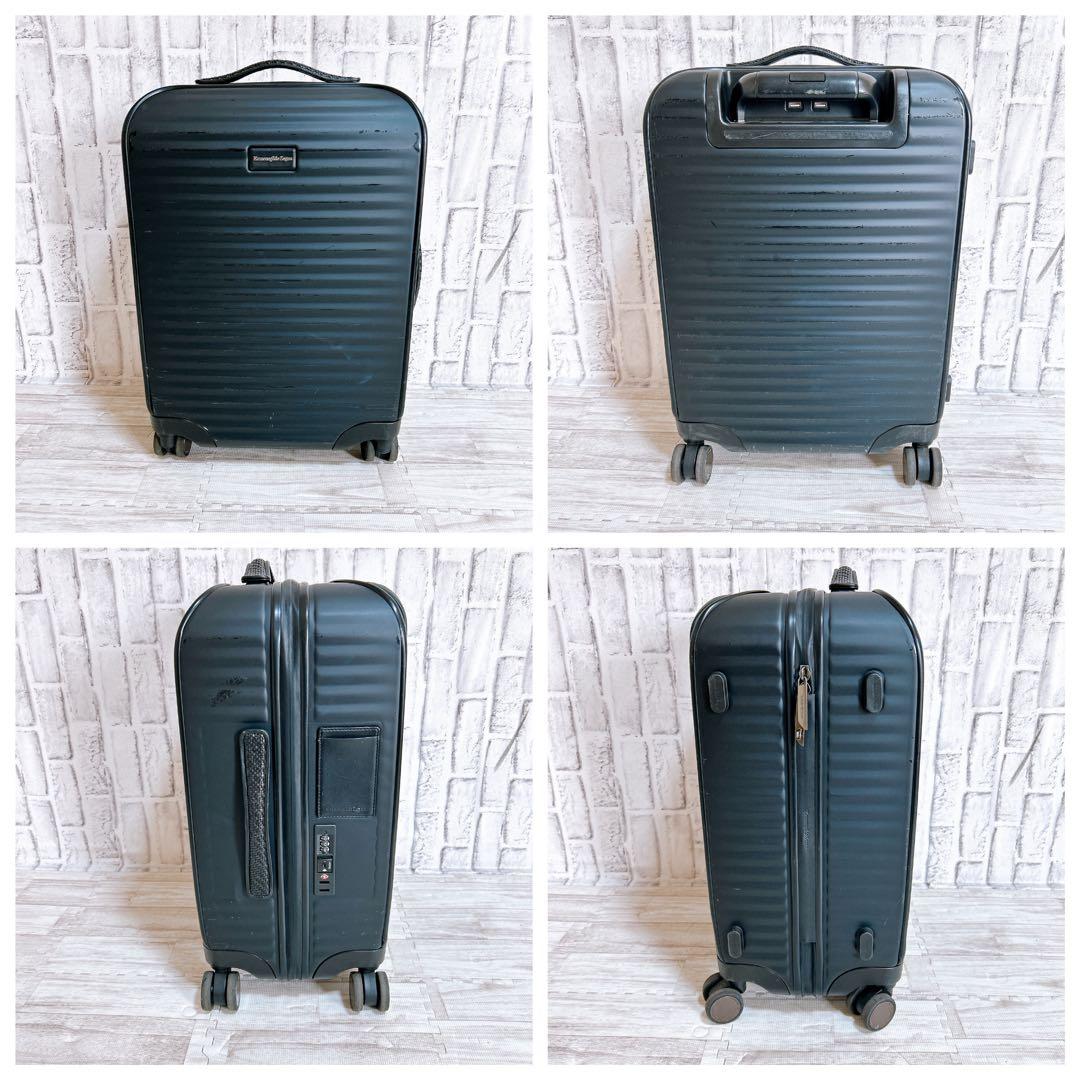 【良品】Ermenegildo Zegna キャリーケース 46L ブラック