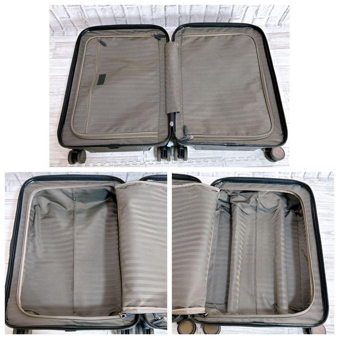 【良品】Ermenegildo Zegna キャリーケース 46L ブラック