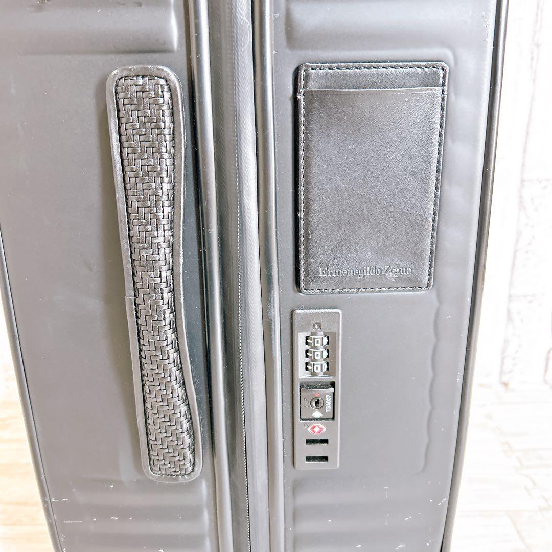 【良品】Ermenegildo Zegna キャリーケース 46L ブラック