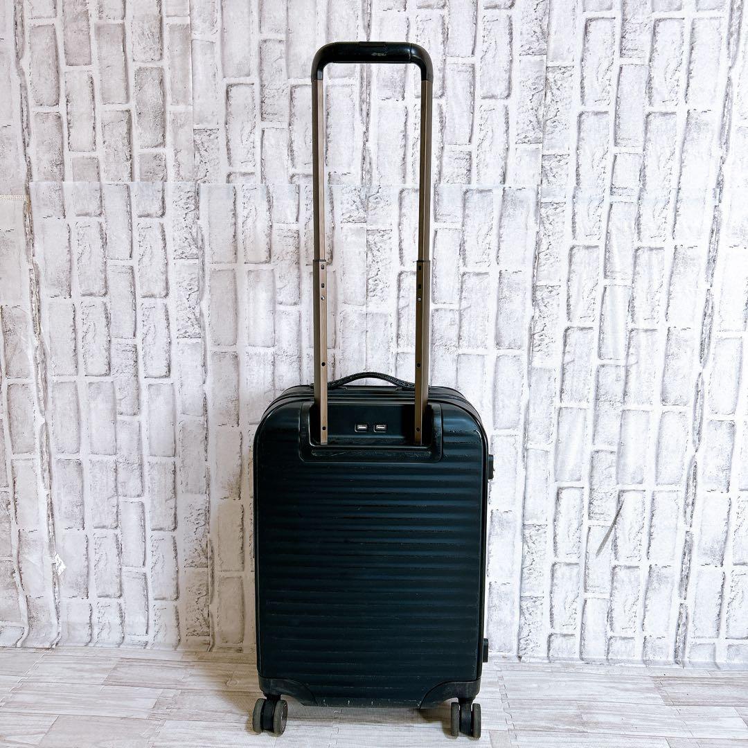 【良品】Ermenegildo Zegna キャリーケース 46L ブラック