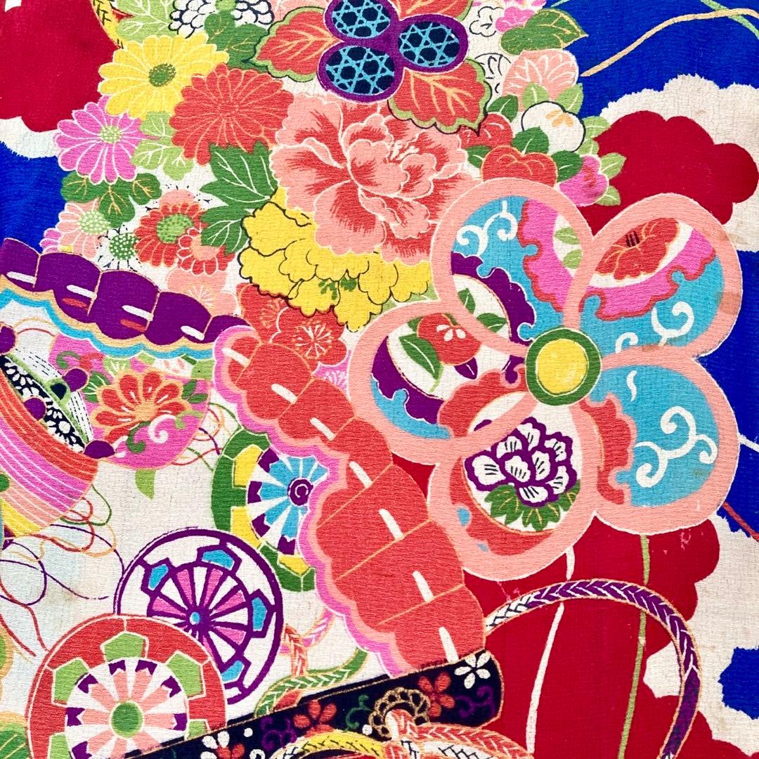 ★ゆうです★アンティーク女の子 子供着物 七五三 アンティーク着物 NO5