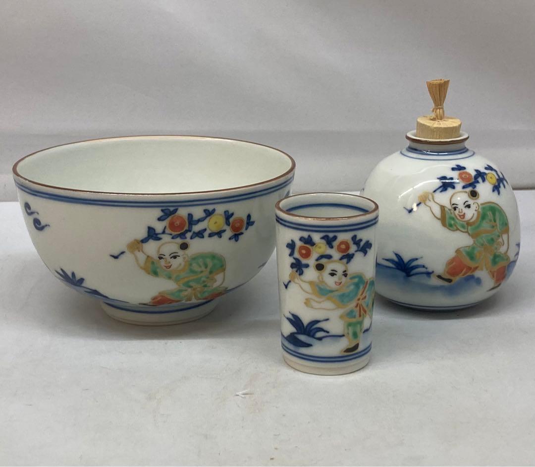 B216 茶箱セット 19点　雪月花　七宝繋文　溜漆　描き合わせ塗　茶道具