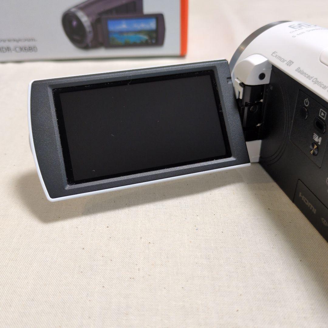 SONY HANDYCAM HDR-CX680 ビデオカメラ 2024年製 白色