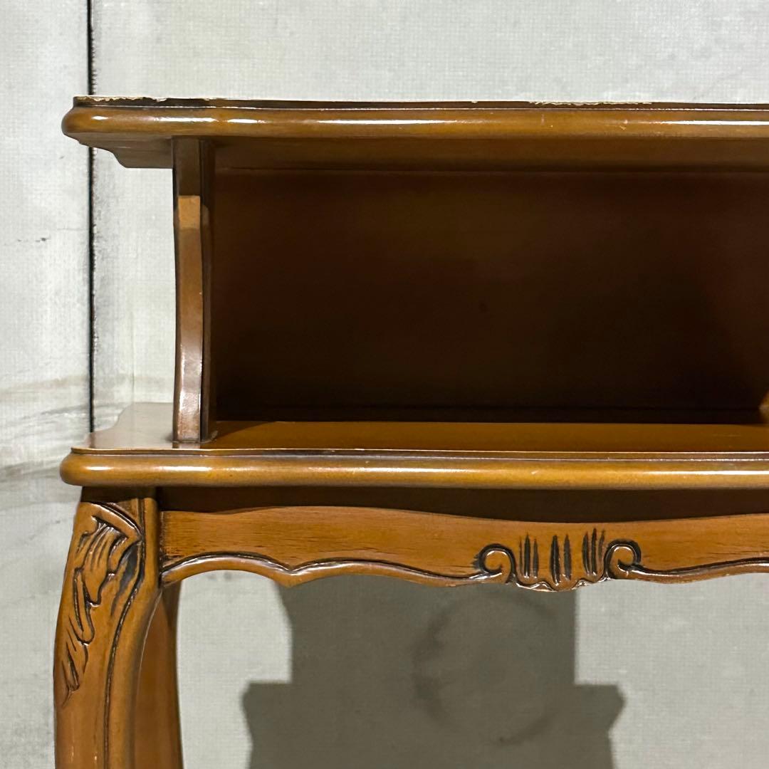 ✦80s✦ロココ調 アンティーク コンソールテーブル サイドテーブル 電話台