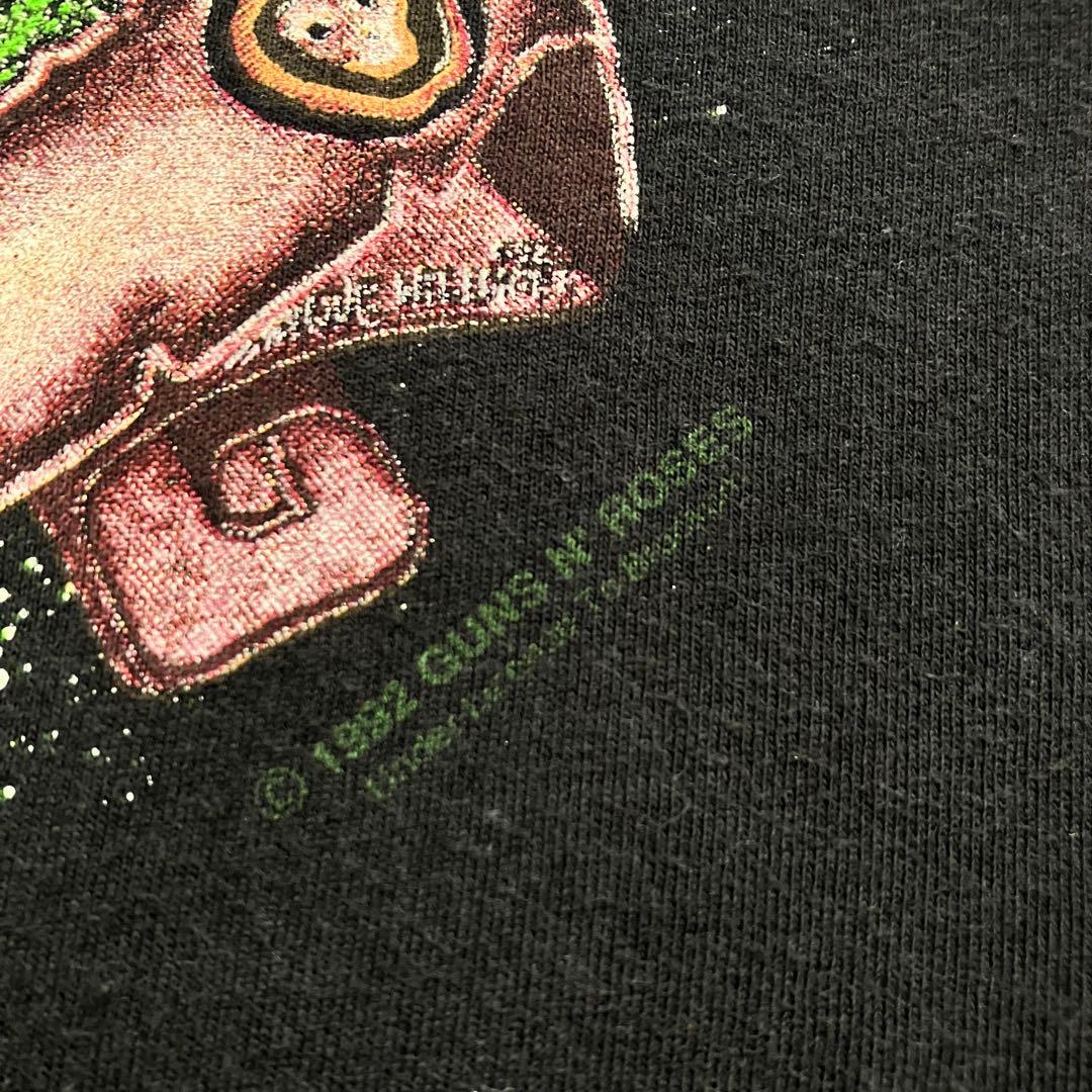 《90s美品珍品人気早い者勝》ガンズアンドローゼズバッドアップルズtシャツ