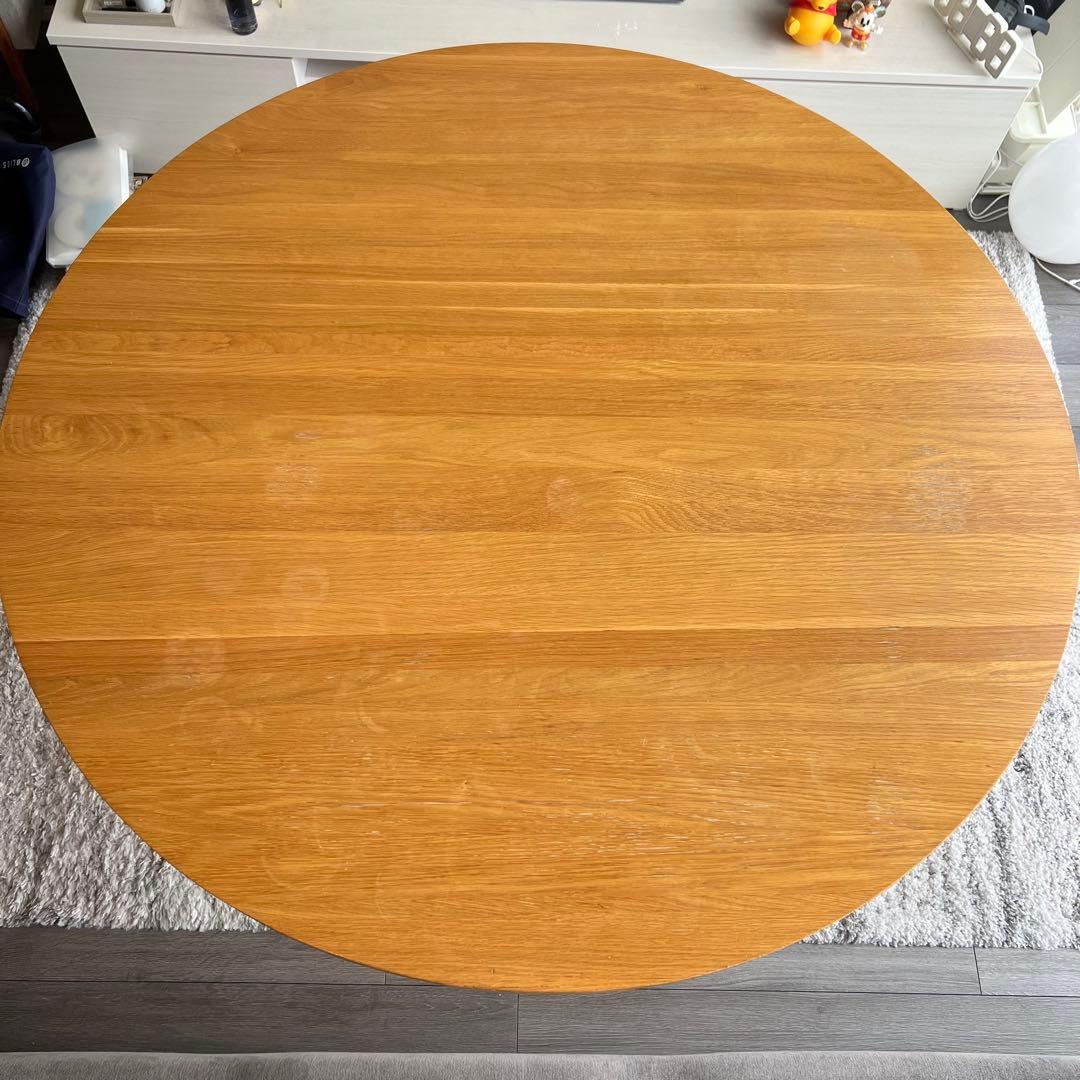 【最終価格】円形木製ダイニングテーブル 120cm ※10/2まで