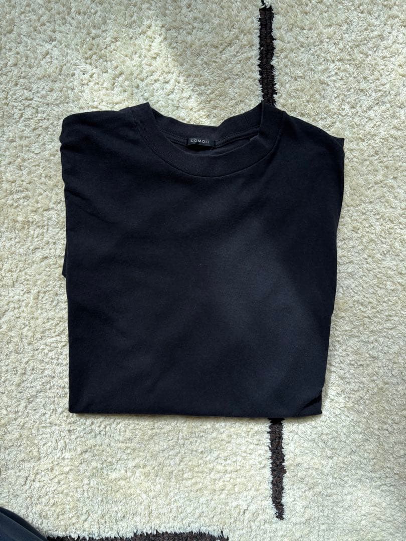 COMOLI コットンジャージ Tシャツ