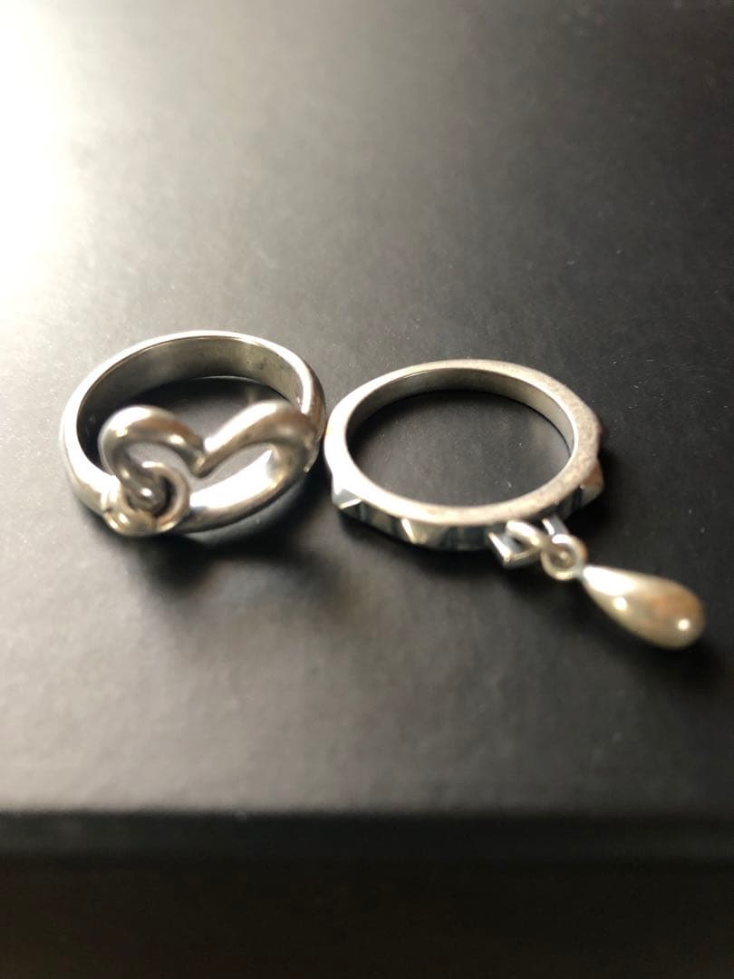 ナンバーナイン03カート期ハート涙リング　セット　19号