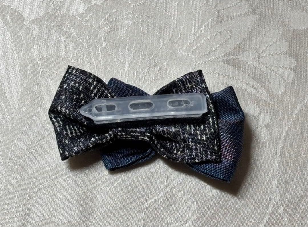 着物リメイク　大島紬　パッチワーク　ハンドメイド犬服　シルク　ロンパース