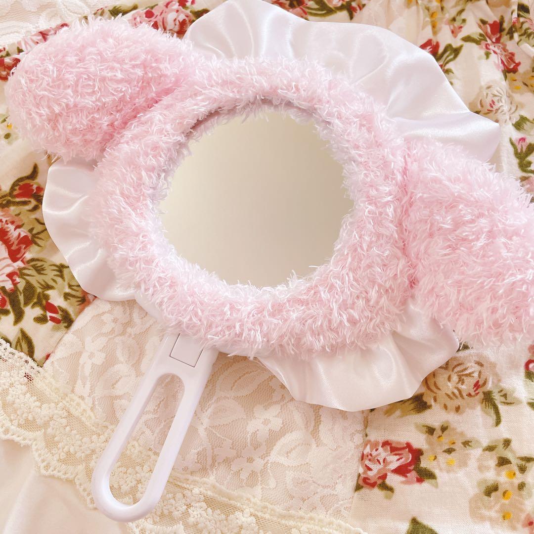 18.マイメロディー✨サンリオ マイメロ レースウェディング ミラー 手鏡