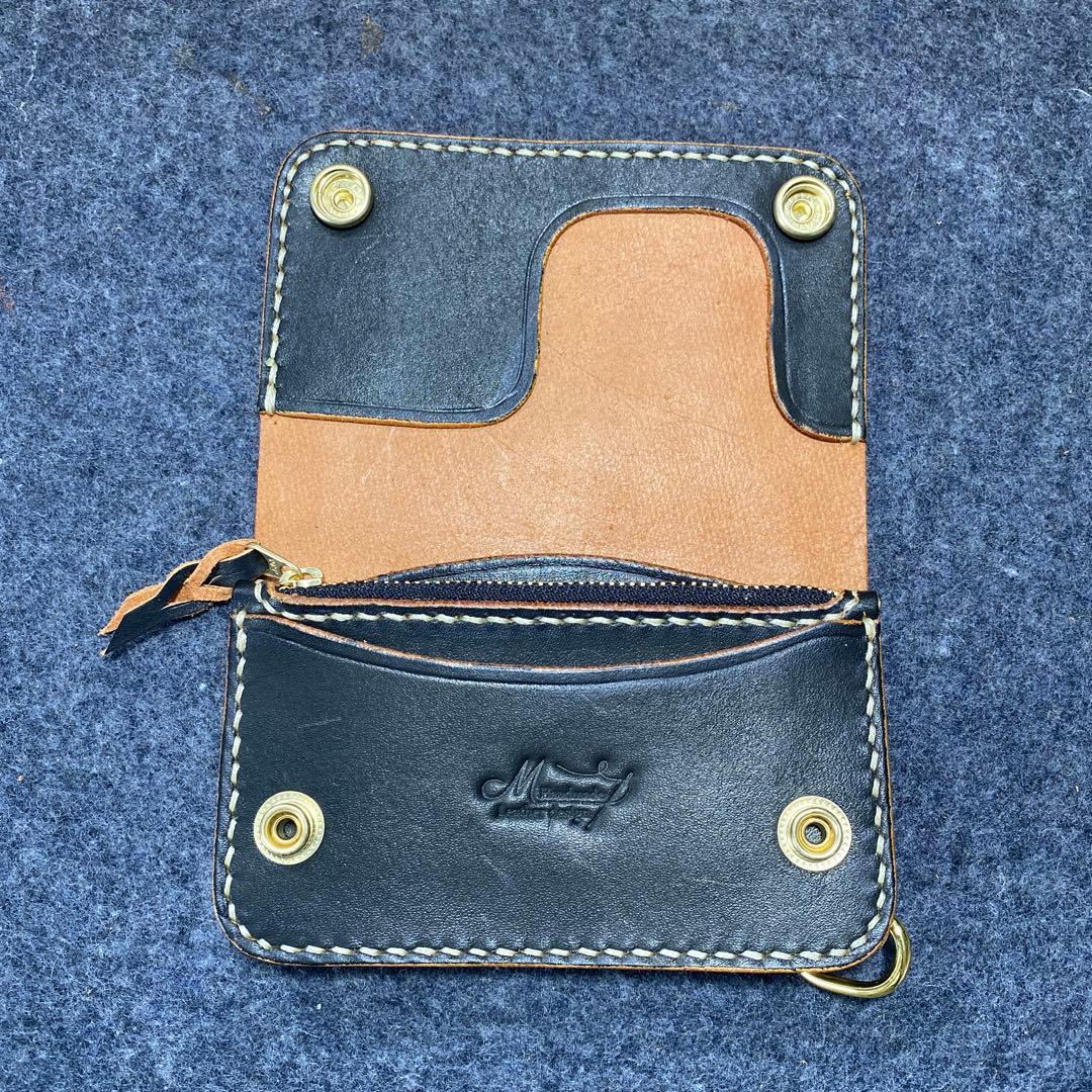 ミドルトラッカーウォレット丘染め（茶芯）カードケース付き限定品　3