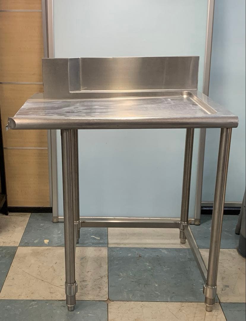 業務用ステンレス製クリーンテーブル ソイルドテーブル BG付 H93×80×69