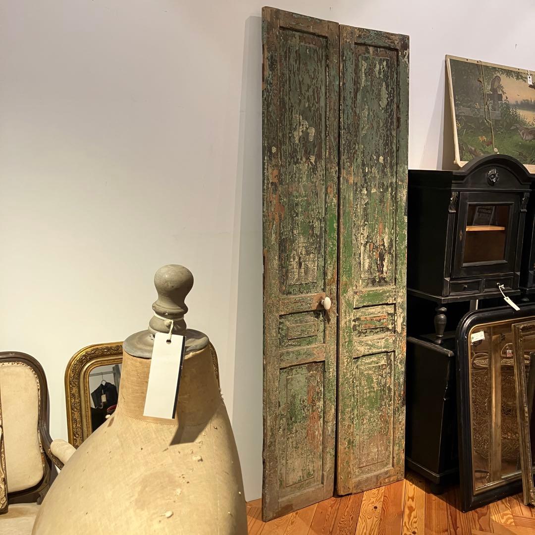 アンティーク　ドア　グリーン(緑)