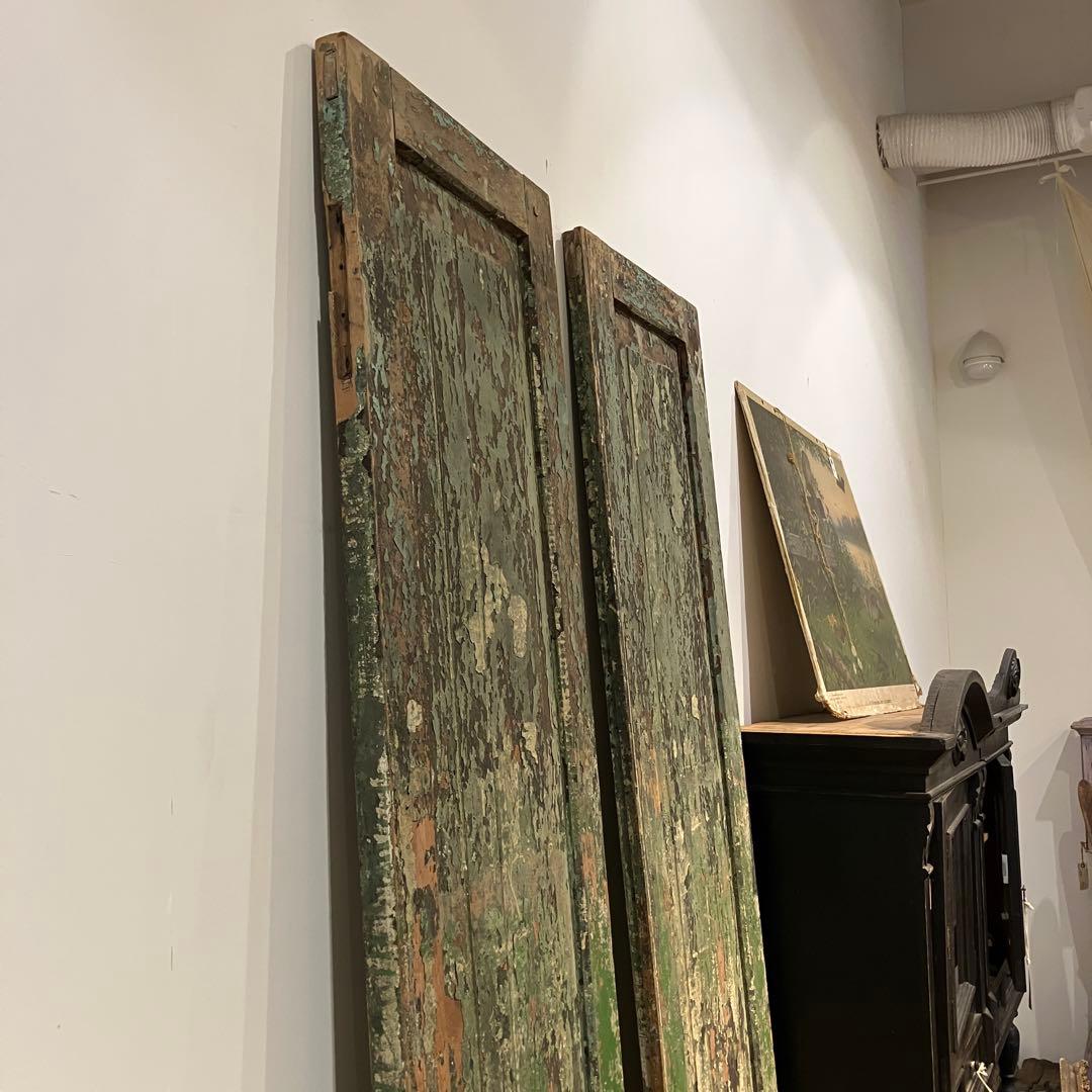 アンティーク　ドア　グリーン(緑)