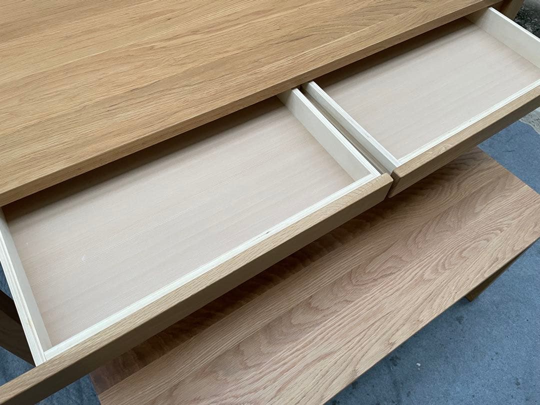 tmnk　美品　無印良品　オーク材　ダイニングテーブル　ベンチイス