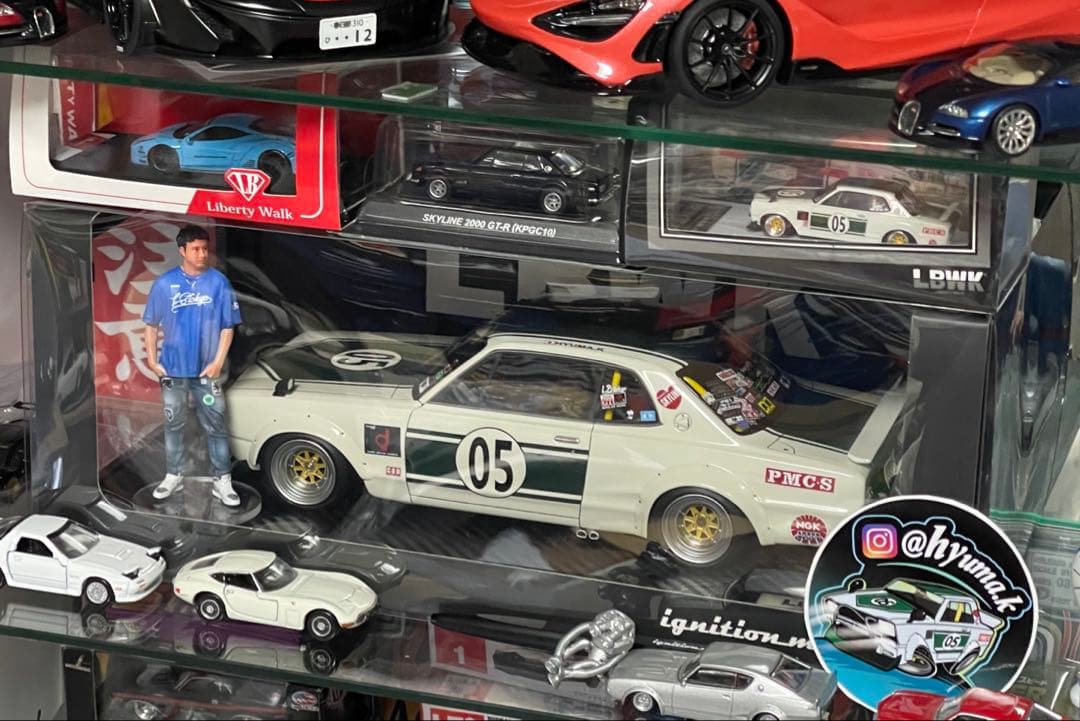 イグニッションモデル LB ハコスカ チャラスカ 1/18 フィギュア付き