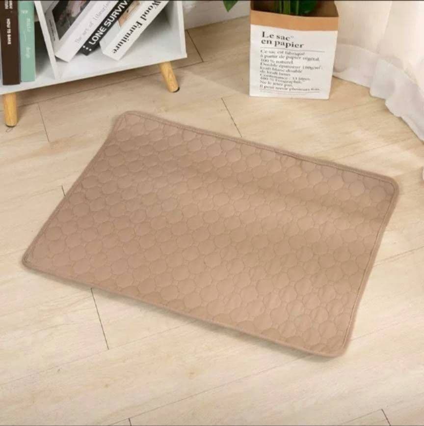 ベージュ　2枚 洗える ペットマット ペットシーツ トイレシート 防水 犬 猫