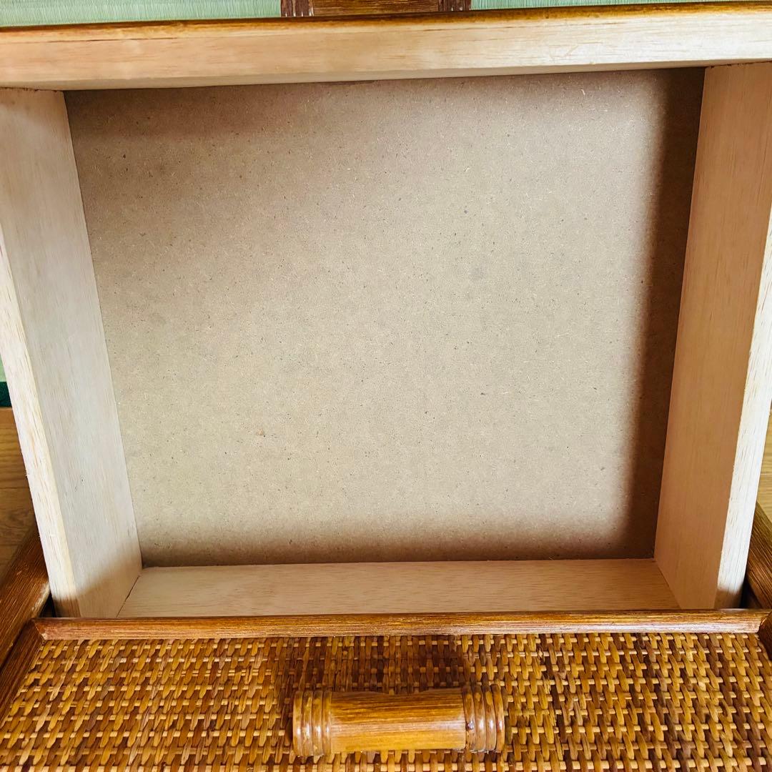 籐家具 ラタン 5段 チェスト 昭和レトロ タンス 収納棚 ナチュラル