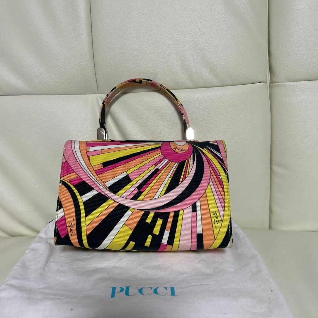 PUCCI 幾何学模様 ハンドバッグ