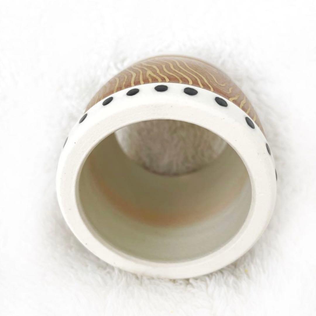 【茶道具】太鼓 蓋置 燦光窯