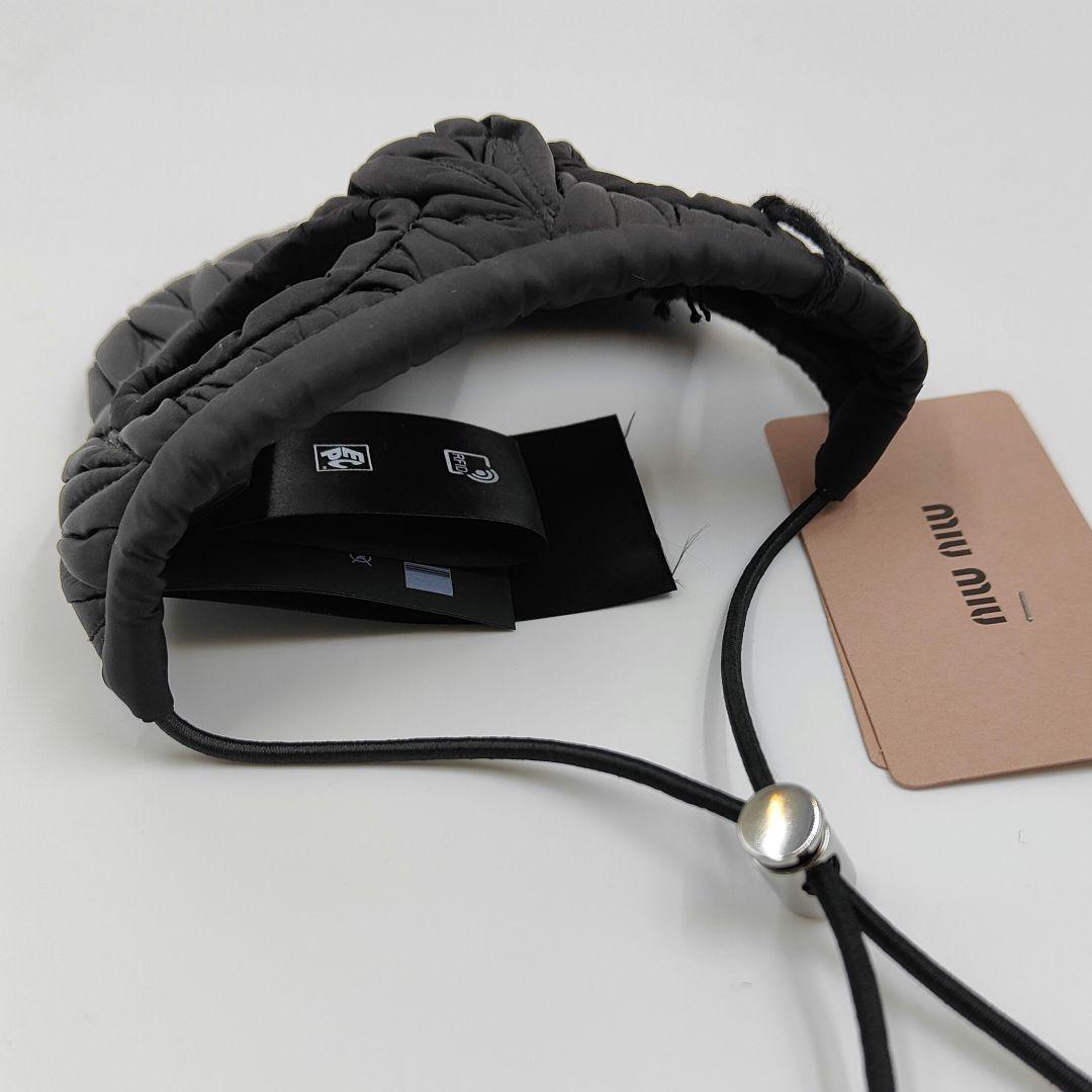 【激カワ】【miumiu】犬用 帽子ドッグキャップ ハット サンバイザー 黒