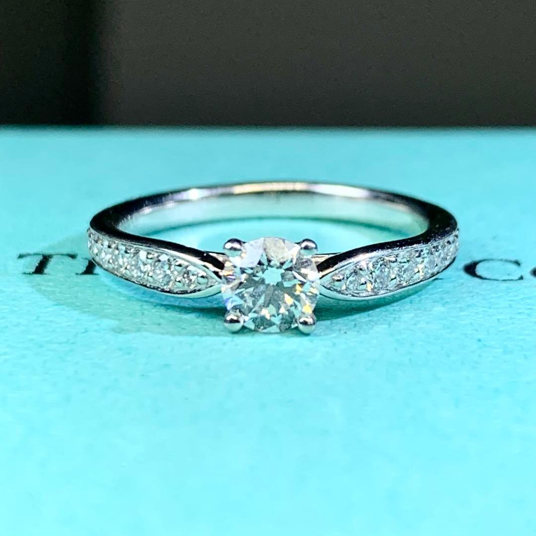ティファニー　ハーモニー　プラチナ　ダイヤモンド　0.35ct エタニティリング