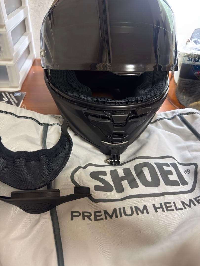 SHOEI X-15 ブラック とCardo Freecom 4X（付属品多数)