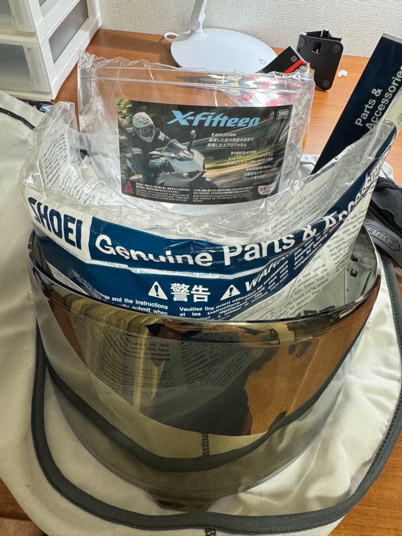SHOEI X-15 ブラック とCardo Freecom 4X（付属品多数)