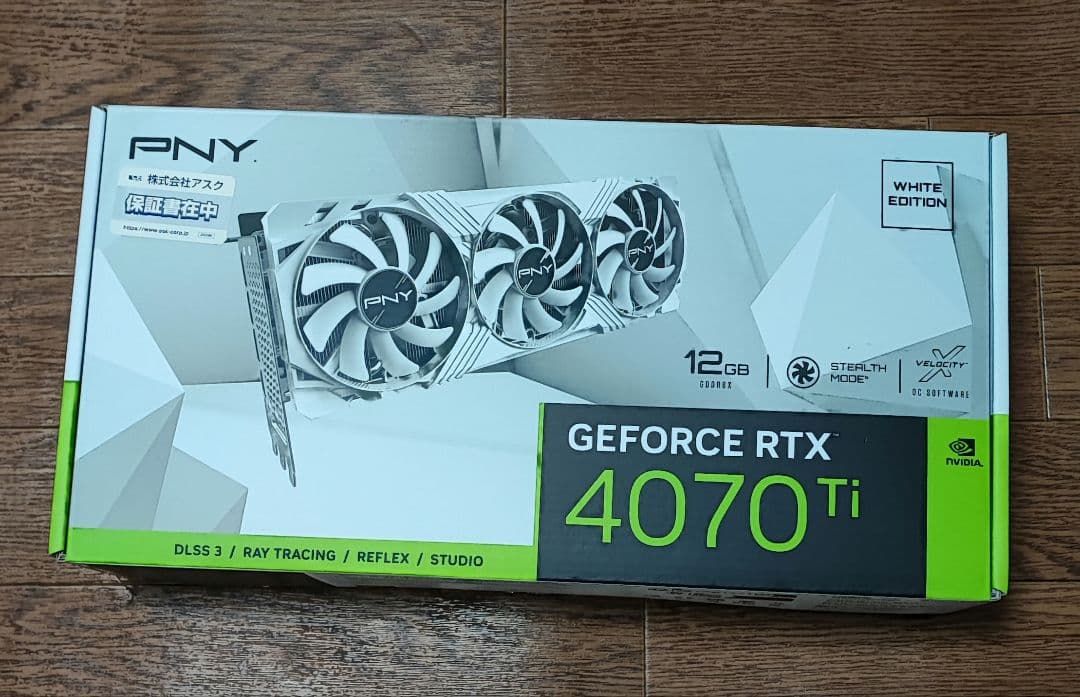 グラフィックボード・グラボ・ビデオカード PNY GEFORCE RTX 4070ti 12GB