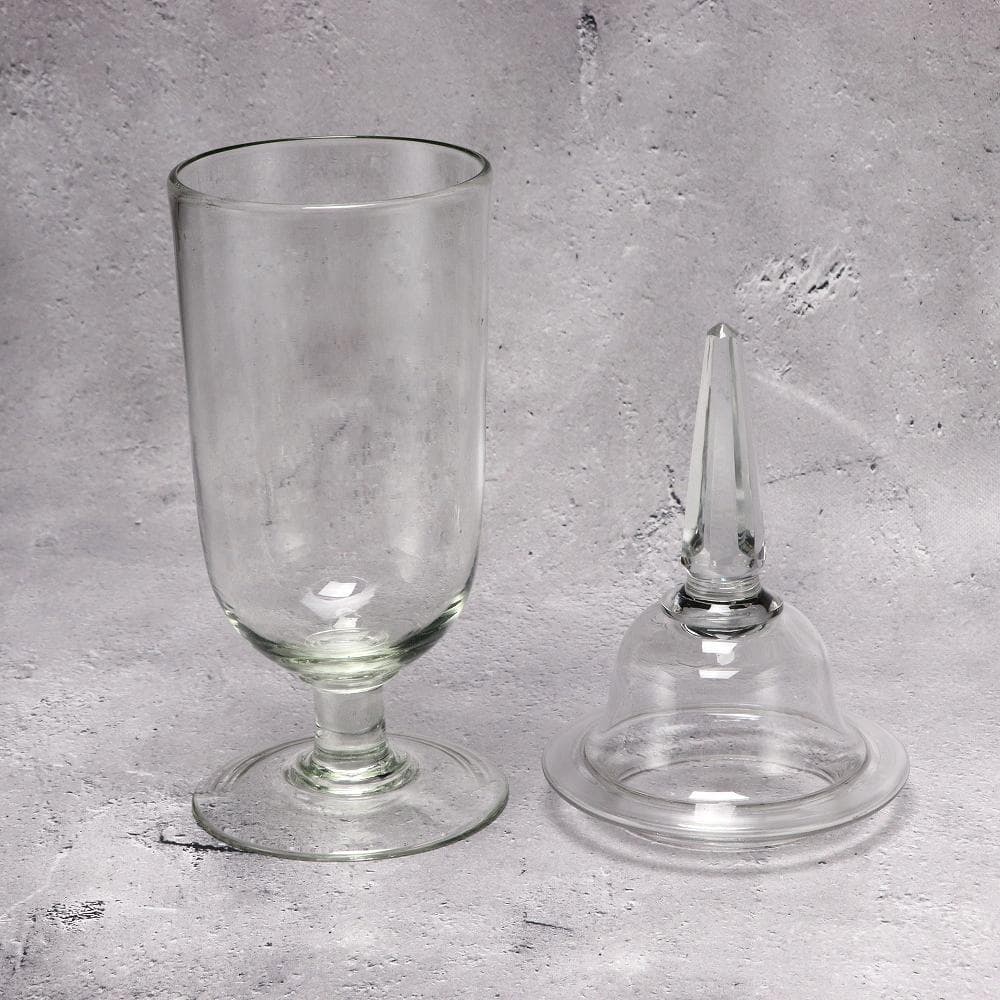 092C 剣先瓶 標本瓶 ガラスポット ウラン 古道具 アンティーク 高さ33㎝