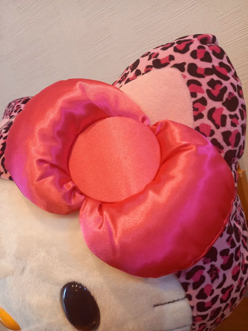 希少☆　ハローキティ　2008年　ヒョウ柄　ピンク　ぬいぐるみ　特大　2L　新品