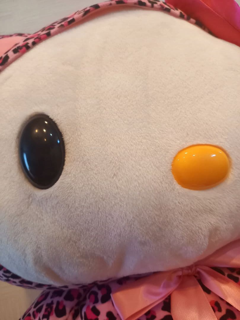 希少☆　ハローキティ　2008年　ヒョウ柄　ピンク　ぬいぐるみ　特大　2L　新品
