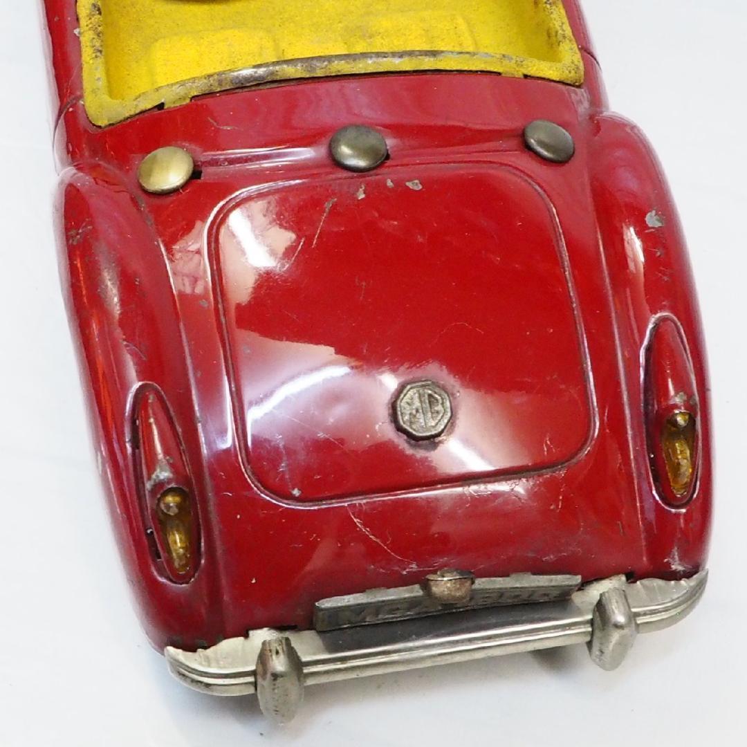 旭玩具【MG MGA 1600カブリオレ 赤】ブリキ tin toy car箱無