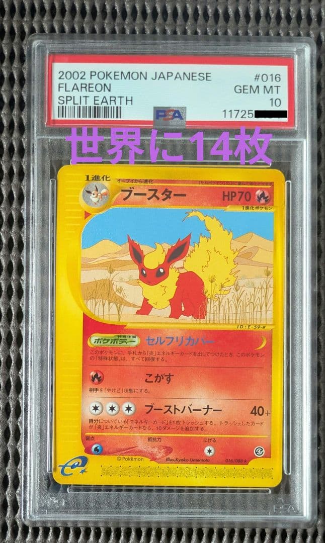 【世界14枚・アンリミ】ブースターe ★016/088　PSA10